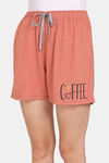 Rosaline Joy Sticks Knit Cotton Shorts - Burnt Sienna — thumbnail 5
